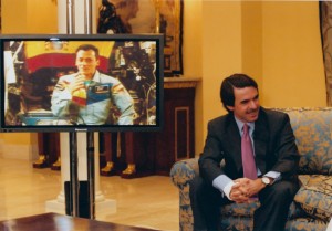 Astronauta Luque y José María Aznar